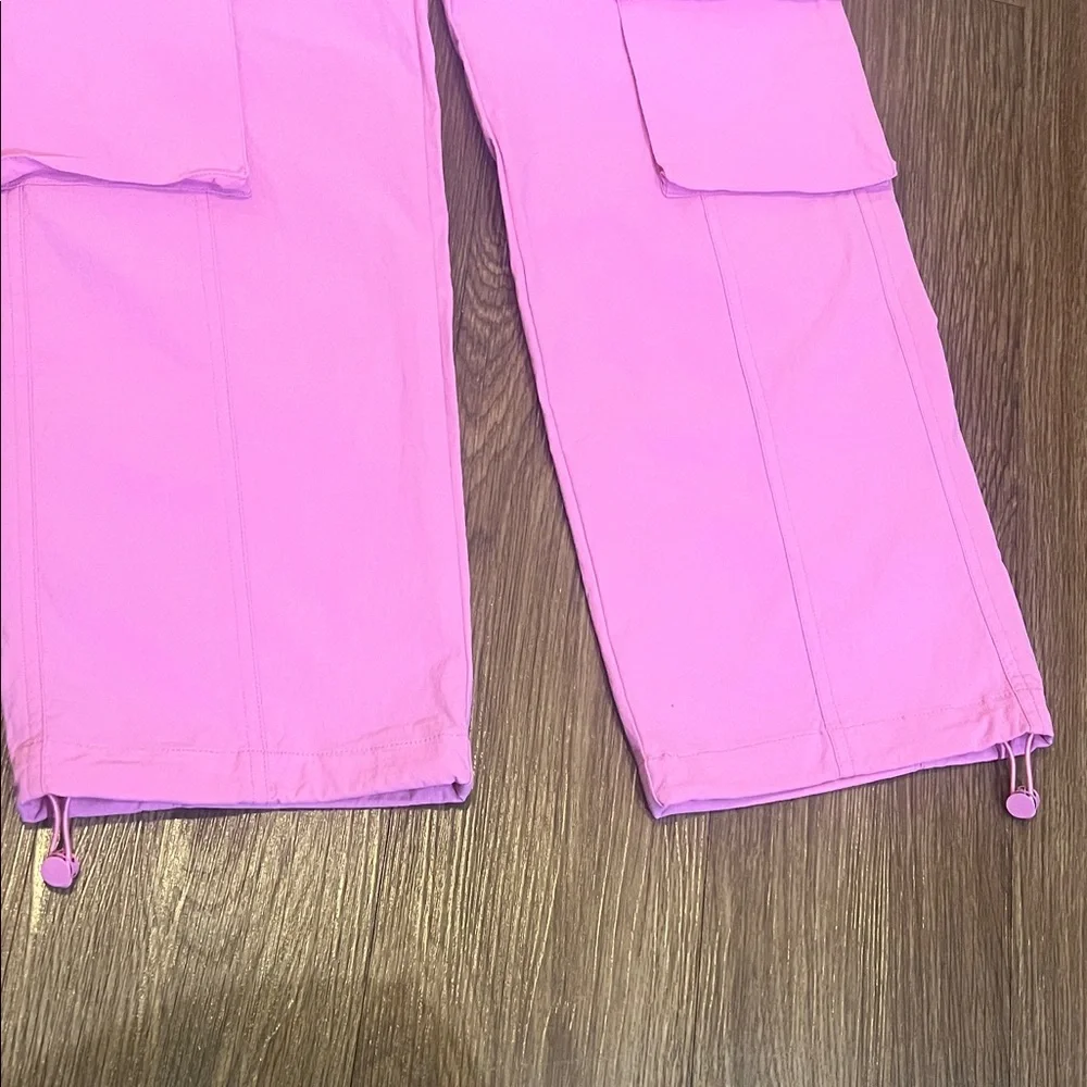 Vibrant Pink Elastic Waist Pants - Picture 9 of 15